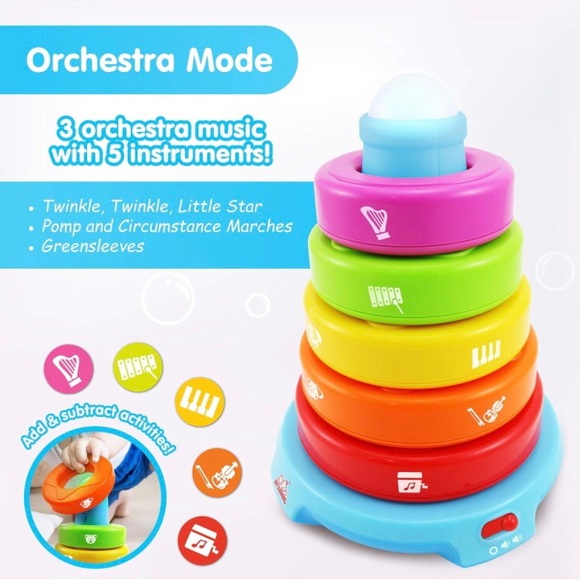 BEST LEARNING Stack & Learn - Developmental Educational Activity Stacking Toy - Picture 3 of 5